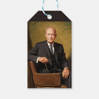 Dwight Eisenhower President White House Portrait   Gift Tags