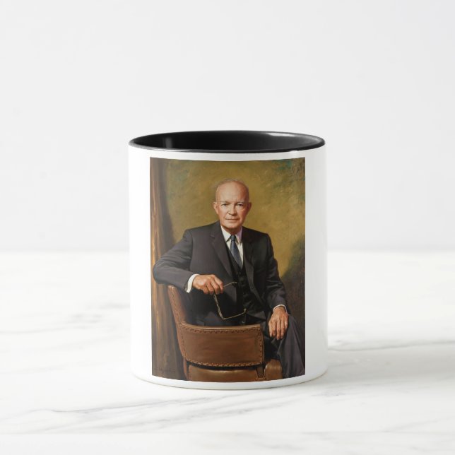 Dwight Eisenhower President White House Portrait   Mug (Center)
