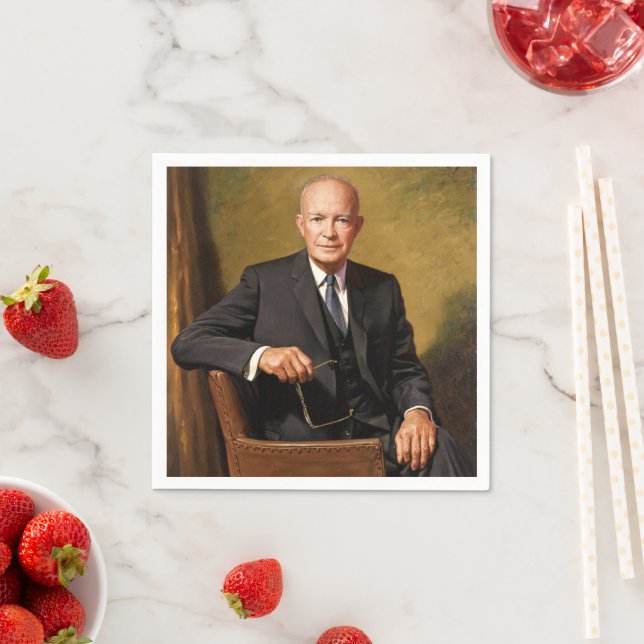 Dwight Eisenhower President White House Portrait   Napkin (Insitu)
