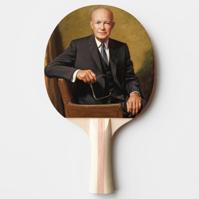 Dwight Eisenhower President White House Portrait   Ping Pong Paddle (Front)