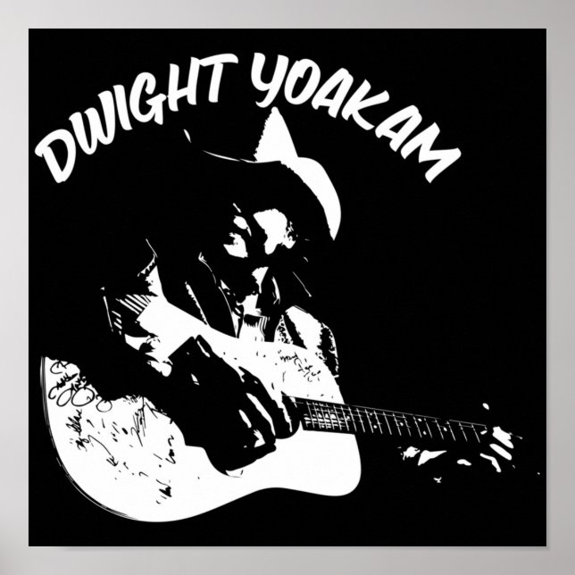 Dwight Yoakam art and illustration Dwight Yoakam d Poster (Front)