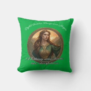 Dwynwen The Patron Saint Of Lovers Throw Pillow