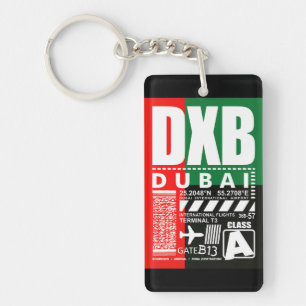 DXB Dubai Airport Keychain