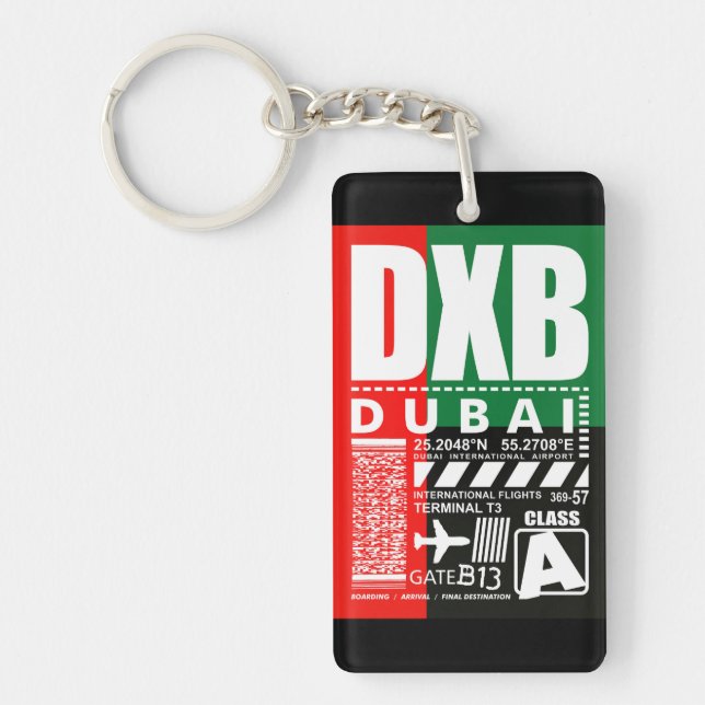 DXB Dubai Airport Keychain (Front)