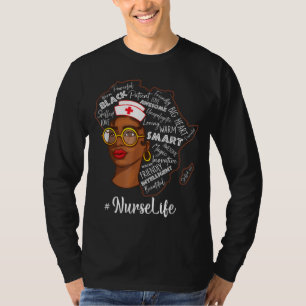 Dy Black Nurse Costume Black History Month Gifts T-Shirt