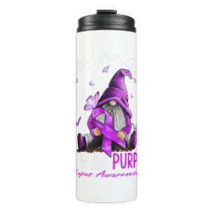 Dy In May We Wear Purple Lupus Awareness Month Thermal Tumbler