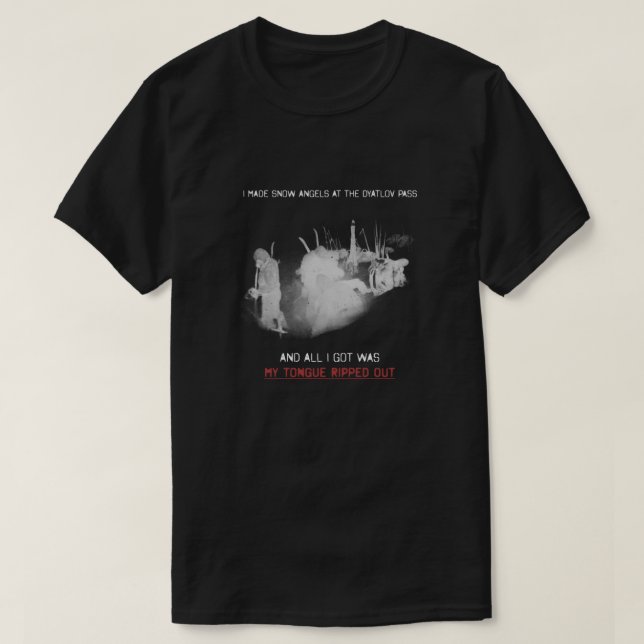 Dyatlov Pass Souvenir Premium T-Shirt (Design Front)