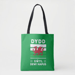 Dydd Gŵyl Dewi Hapus Happy St Davids Day 2 Tote Bag