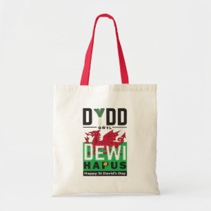 Dydd Gŵyl Dewi Hapus Happy St Davids Day 6 Tote Bag