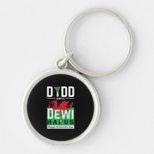 Dydd Gŵyl Dewi Hapus Happy St Davids Day 7 Keychain