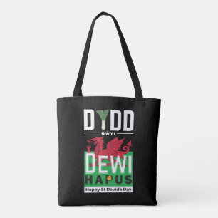 Dydd Gŵyl Dewi Hapus Happy St Davids Day 7 Tote Bag