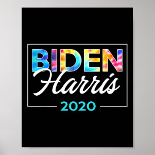 Dye Biden Harris 2020 Shirt For Women Watercolor C Poster