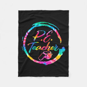 Dye Physical Education Teacher Pe Squad Back To Sc Fleece Blanket