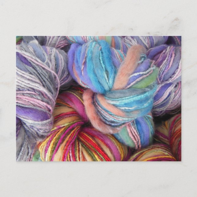 Dyed Knitting Yarn Postcard (Front)