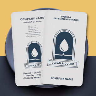Dyeing & Dry Cleaning Vertical Business Card