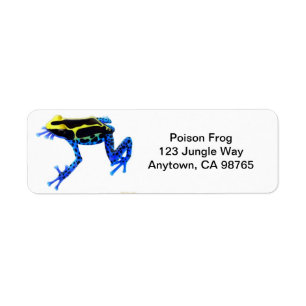 Dyeing Poison Frog Avery Label