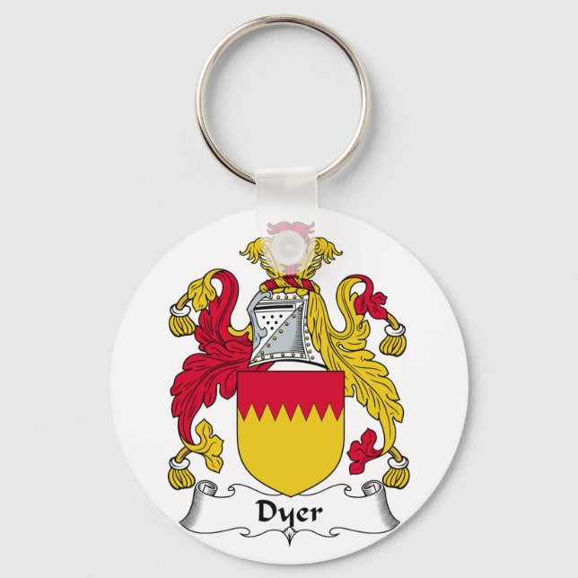 Dyer Family Crest Keychain (Front)
