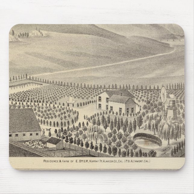 Dyer, Hupers properties Mouse Pad (Front)