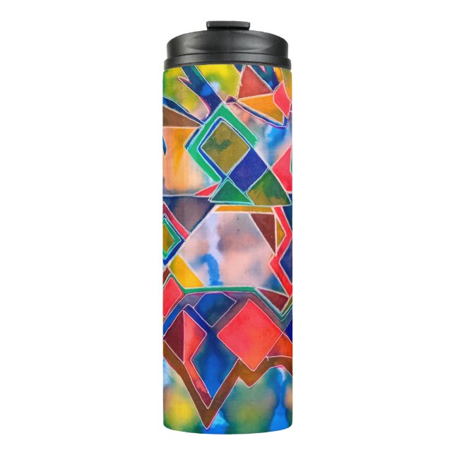 Dyes pattern thermal tumbler (Front)