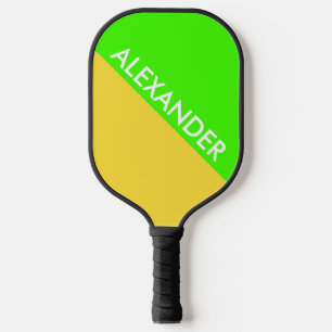 DYI Colours, Pineapple BG Lime Green Colour Block  Pickleball Paddle