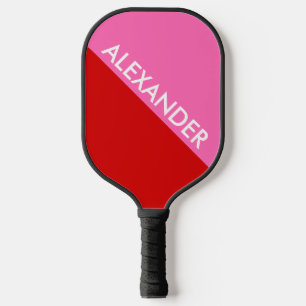 DYI Colours, Red BG Hot Pink Colour Block S Pickleball Paddle