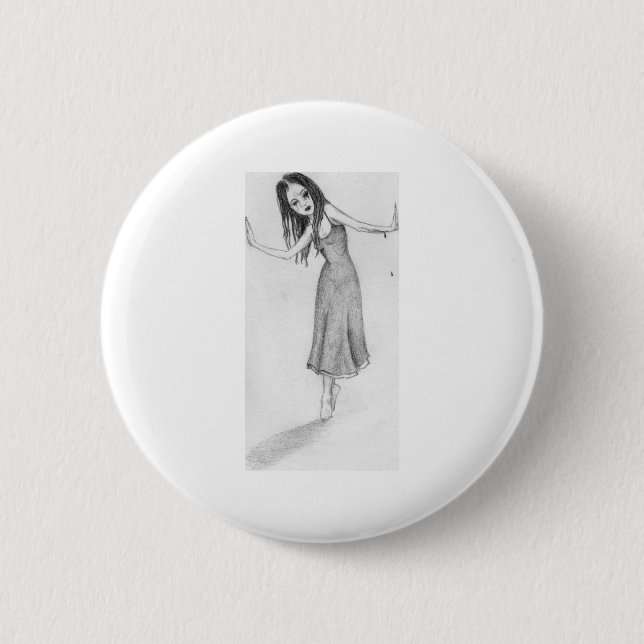 Dying in a doorway 2 inch round button (Front)