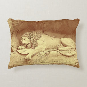 Dying Lion of Luzern - Löwendenkmal Accent Pillow
