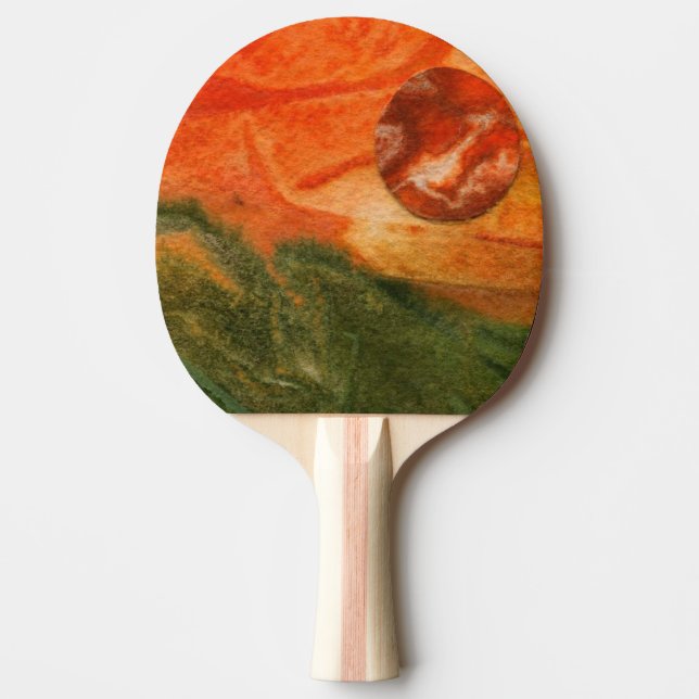 "Dying Sun #1" Ping Pong Paddle (Front)