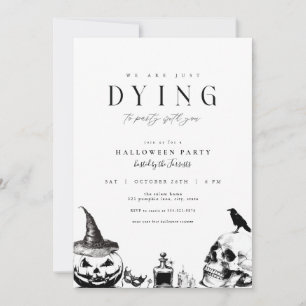 Dying to Party Adulte Halloween Invitation de la f