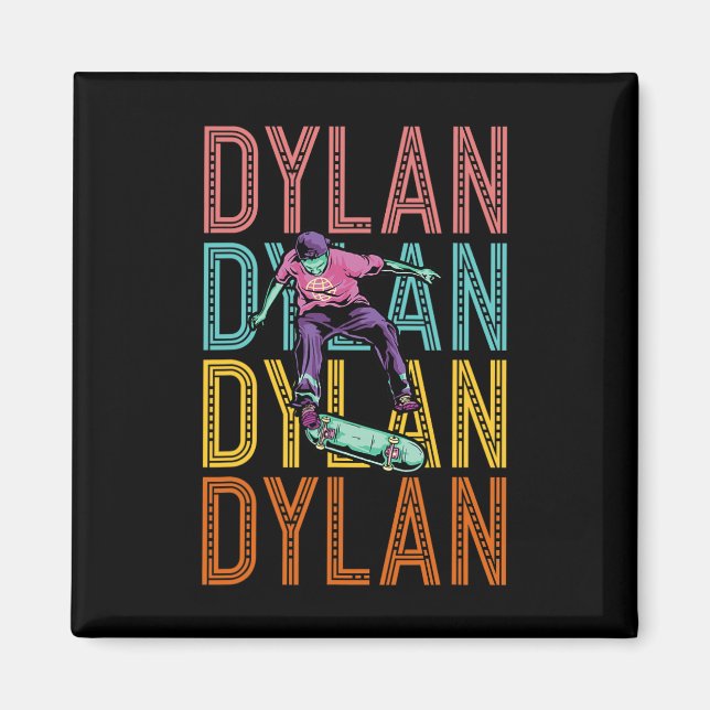 Dylan Custom Skateboarding Hob  Magnet (Front)