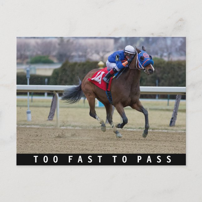 Dylan Davis - Too Fast To Pass Postcard (Front)