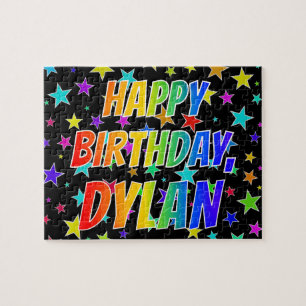 "DYLAN" First Name, Fun "HAPPY BIRTHDAY" Jigsaw Puzzle