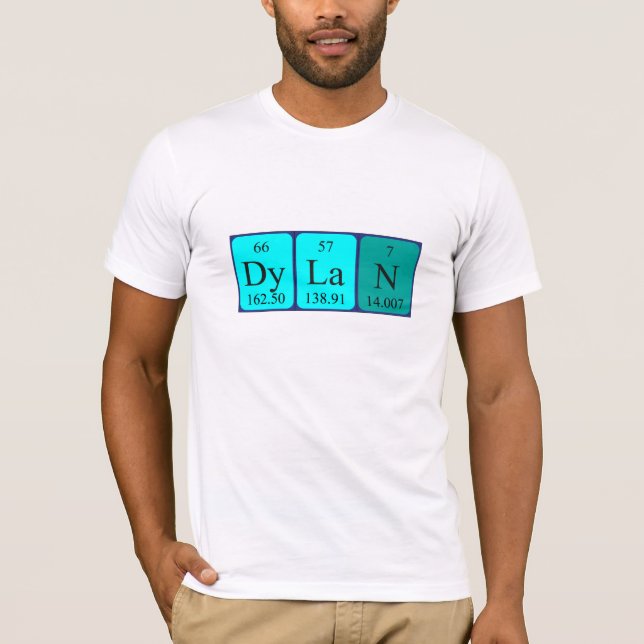 Dylan periodic table name shirt (Front)