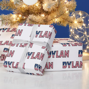 Dylan prénom Nom USA Papier cadeau