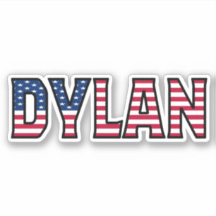 Dylan Prénom USA Sticker Stickerset