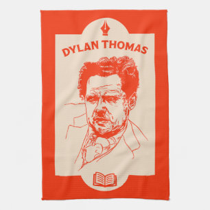 Dylan Thomas Welsh Poet Kitchen Towel