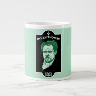 Dylan Thomas Welsh Poet Large Coffee Mug