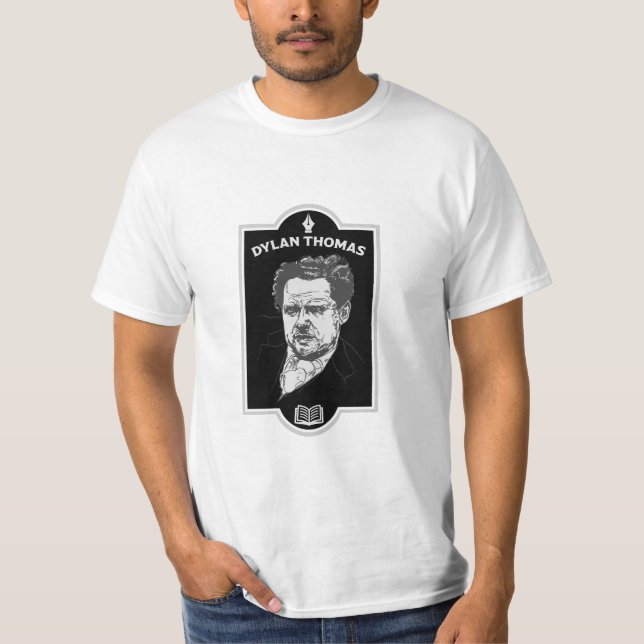Dylan Thomas Welsh Poet T-Shirt (Front)