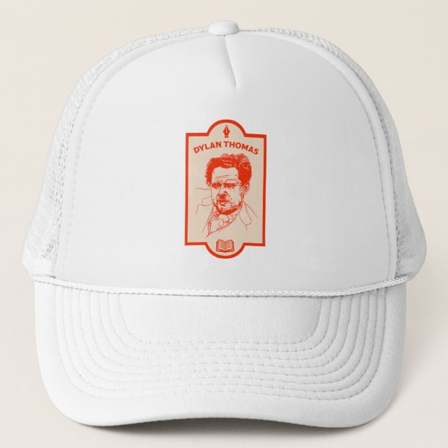 Dylan Thomas Welsh Poet Trucker Hat (Front)