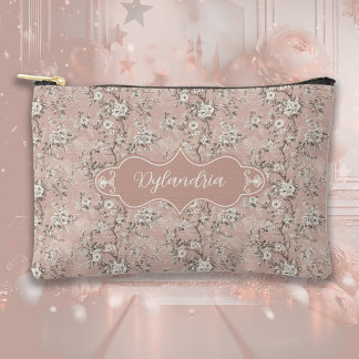 Dylandria Vintage Dusty Rose Pink Accessory Pouch