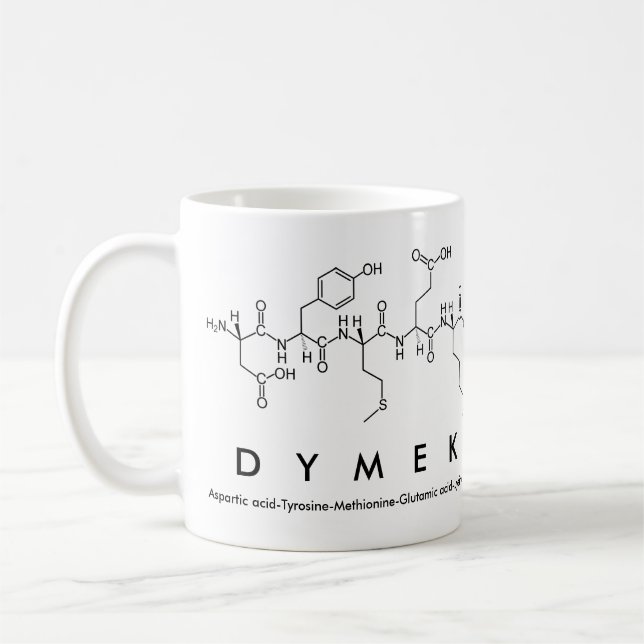 Dymek peptide name mug (Left)