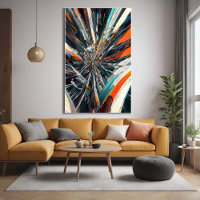 Dynamic Abstract Burst – Geometric Explosion Art
