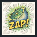 Dynamic Abstract Pop Art: Fragmented Zapping  Poster<br><div class="desc">A highly dynamic,  non-representational abstract Pop Art piece. It focuses on a vibrant burst of fragmented,  lightning-like lines and chaotic geometric shapes in electric colors. The composition is pure graphic energy,  suitable for a bold statement on apparel.</div>