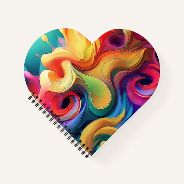 Dynamic ABSTRACT Spiral Notebook (Front)