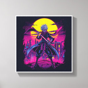 dynamic anime canvas print
