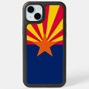 Dynamic Arizona State Flag Graphic on a iPhone 15 Plus Case