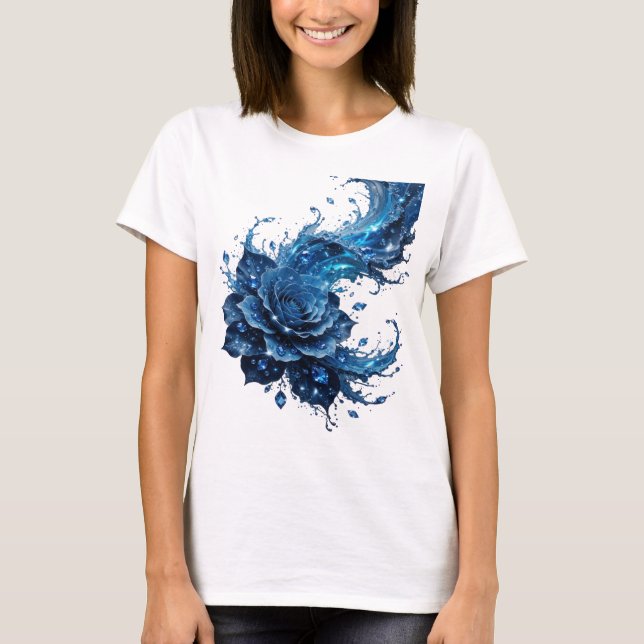 Dynamic Blue BLUE ROSE Statement Tee (Front)