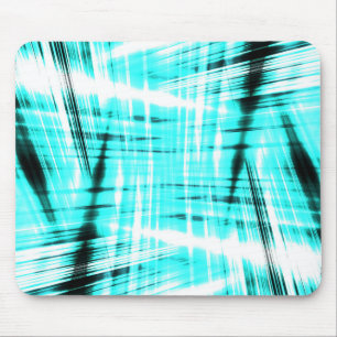 Dynamic blue streaked background mouse pad