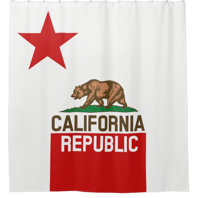 Dynamic California State Flag Graphic on a (Front)