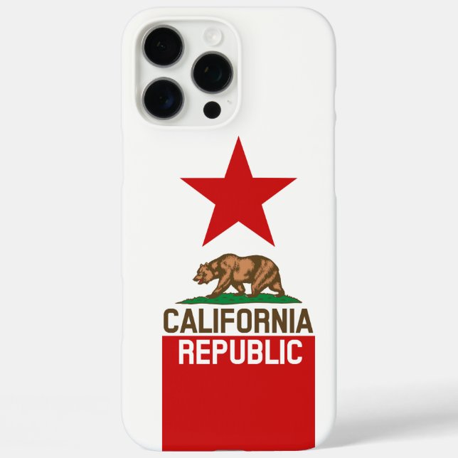Dynamic California State Flag Graphic on a Case-Mate iPhone Case (Back)